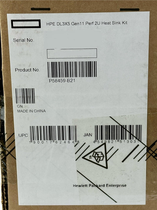HPE DL3X5 DL345 DL385 Gen11 2U AMD Performance Heatsink P58459-B21