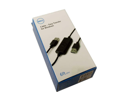 Lot of 15 Dell CBEBEAF064 Fast Transfer Cable For Windows USB 2.0 6ft CN-0RJ57K