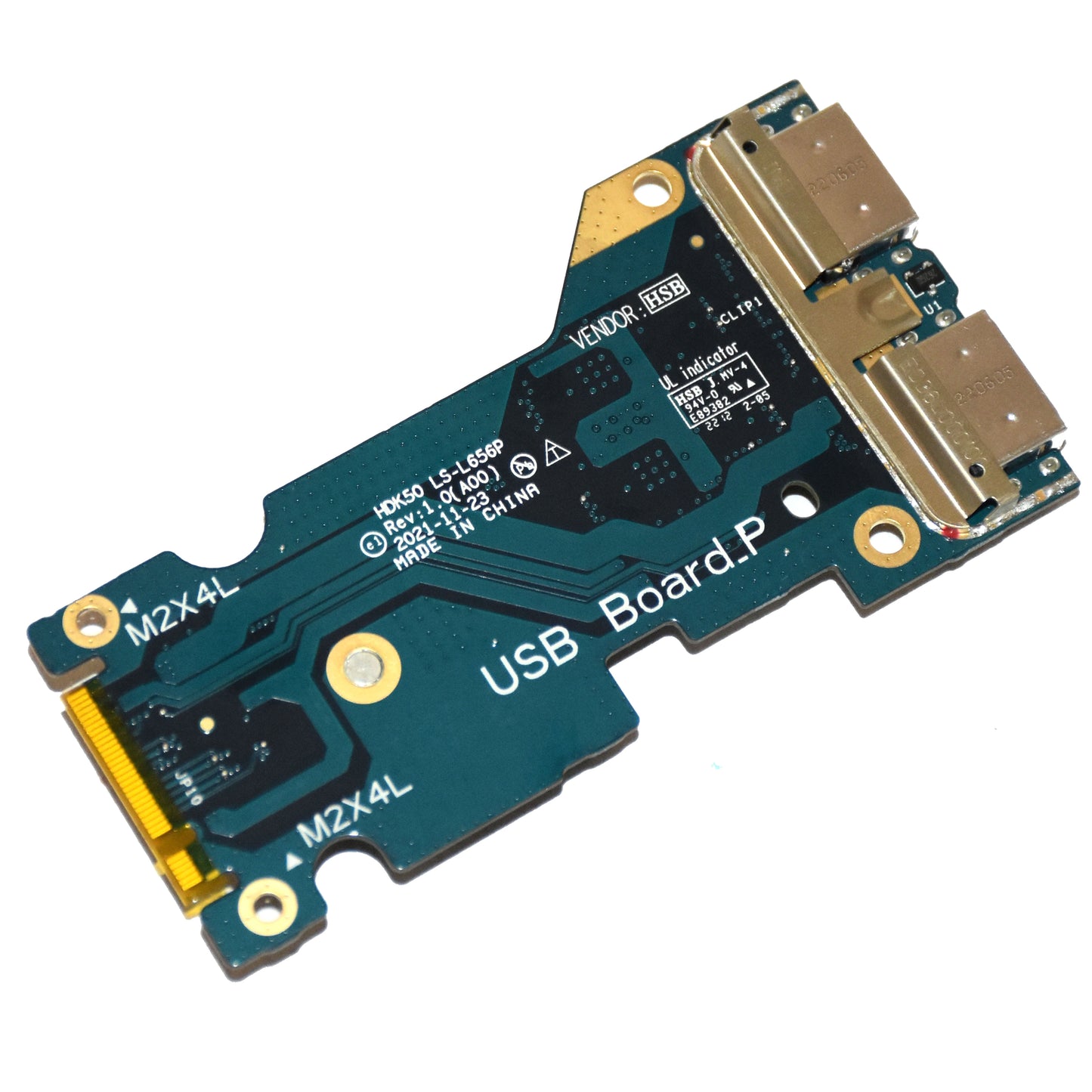 Dell G Series G15 5525 Right Side I/O USB-C USB-A Audio Jack Board 9D44M LS-L656