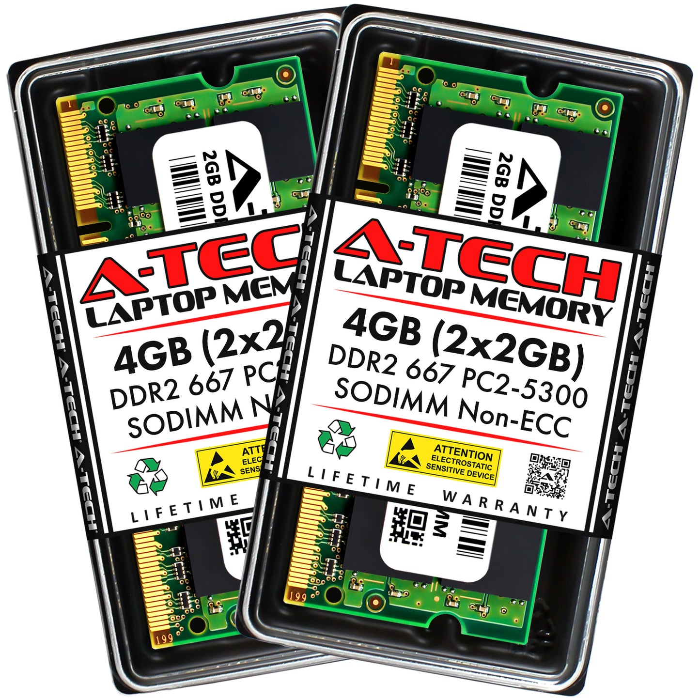 4GB 2x2GB PC2-5300S Dell Vostro 1310 1400 1500 1510 1700 1710 2510 Memory RAM