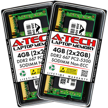 4GB 2x2GB PC2-5300S Dell Vostro 1310 1400 1500 1510 1700 1710 2510 Memory RAM