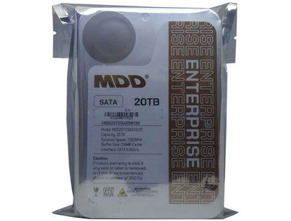 MDD 20TB 7200RPM 256MB Cache SATA 6.0Gb/s 3.5" Internal Enterprise Hard Drive