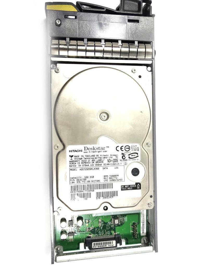 Netapp x267A-R5 500GB 7.2k 3.5" SATA Hard Disk Drive HDD 108-00088+A4 0A39510