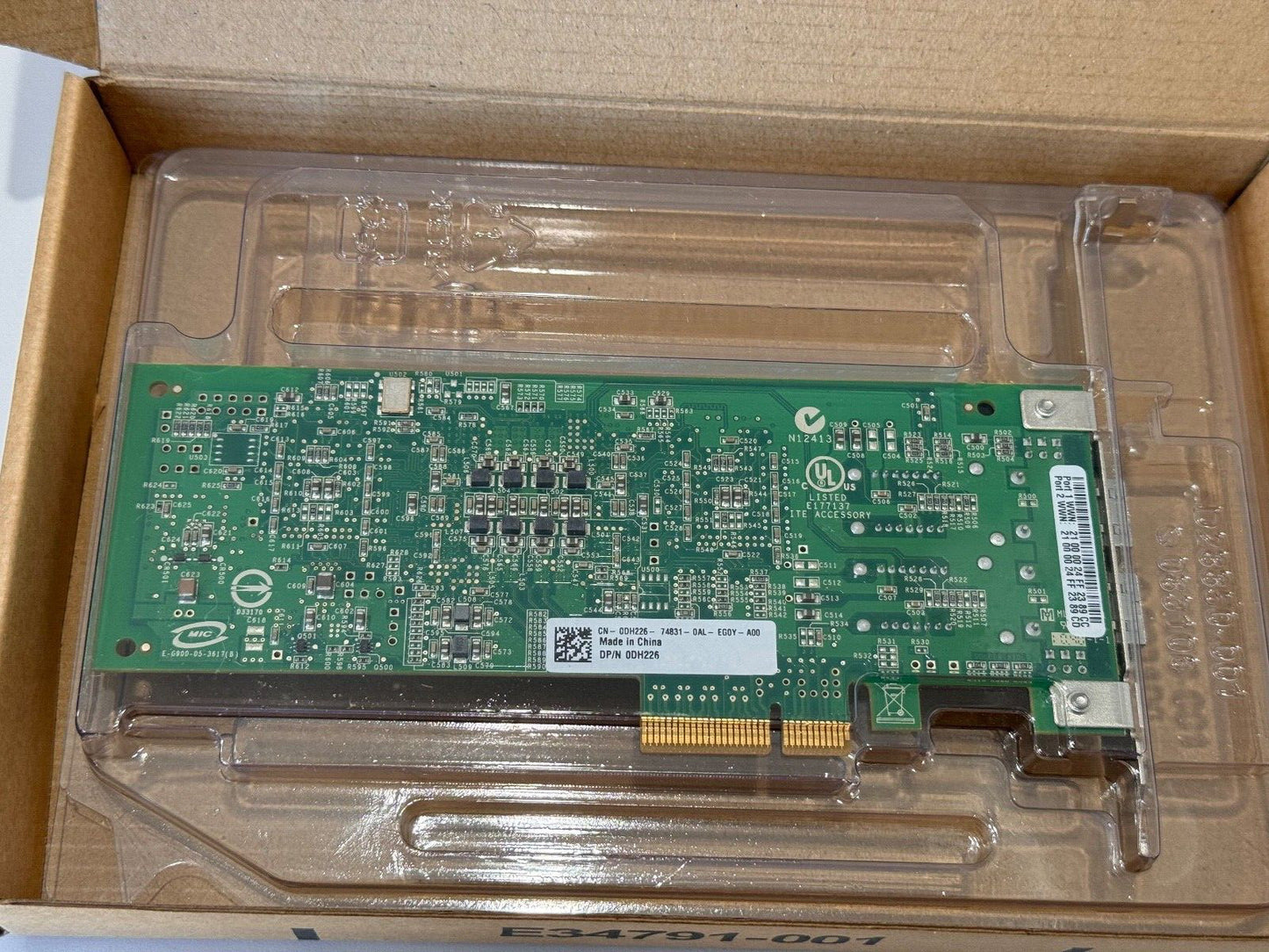 Dell QLogic QLE2462 Dual 0DH226 4Gb Fibre Channel HBA FH Bracket