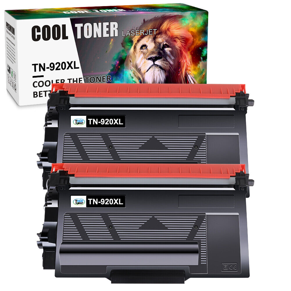 2 PACK TN920XL Toner for Brother TN-920 Toner DCP-L5510DN HL-L5210DN MFC-L5710DN