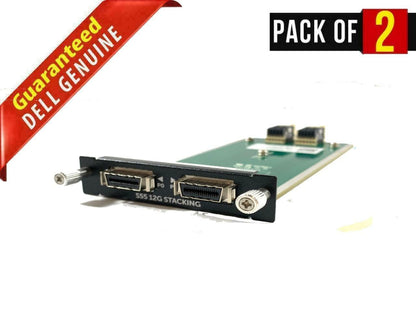 Lot 2Dell S55-12G-2ST Force 10 2-Port 12GB Stacking Expansion Module 97YCG