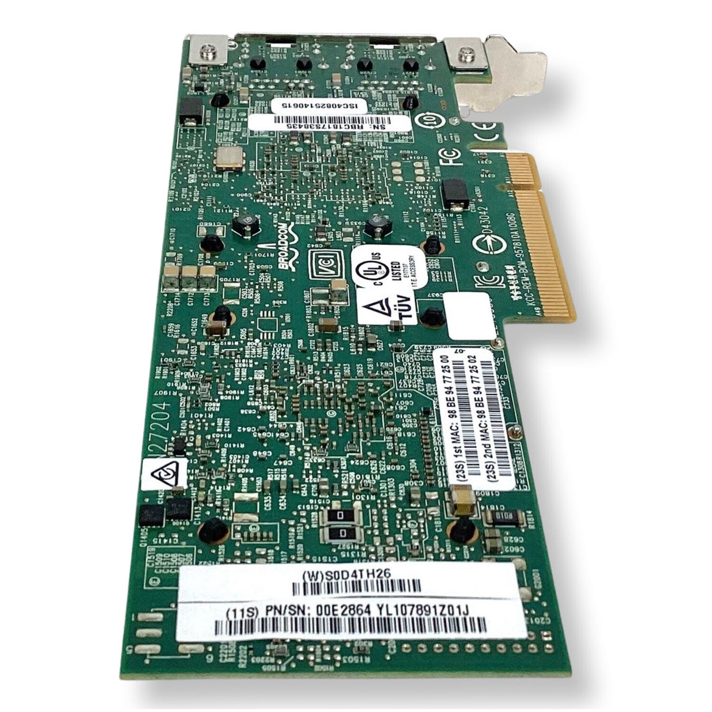 IBM EN0X Broadcom 57810S 2-Port 10GbE RJ-45 PCIe x8 NIC BCM957810A1008G 00E2864
