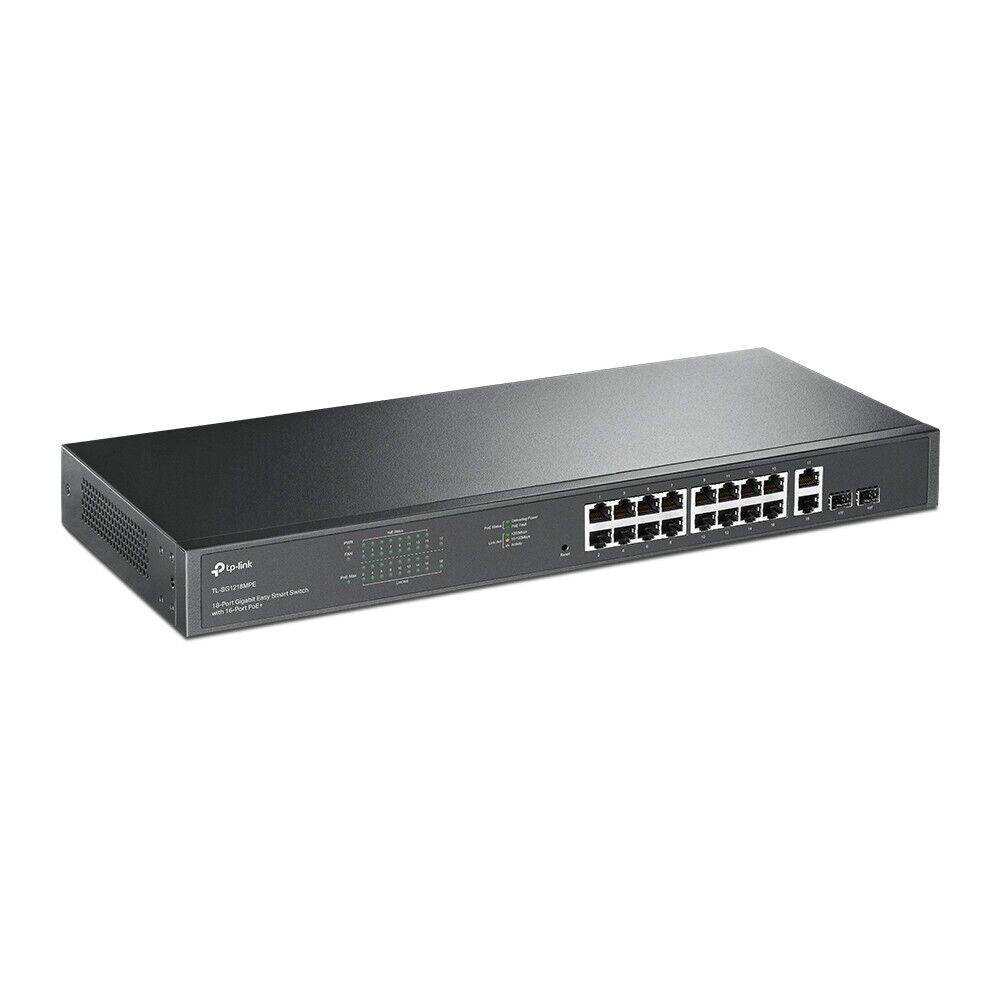 TP-Link TL-SG1218MPE | 18-Port 1000Mb Gigabit Easy Smart Switch | 16* PoE+ Port