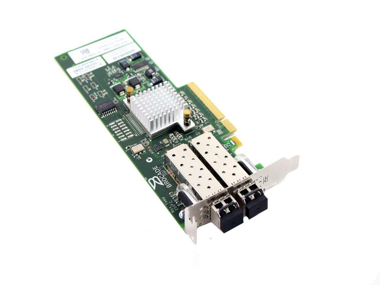 Dell 7T5GY Brocade 825 2-Port FC Host Bus Adapter Card BR-825 w/2 8Gb SFP 5GYTY