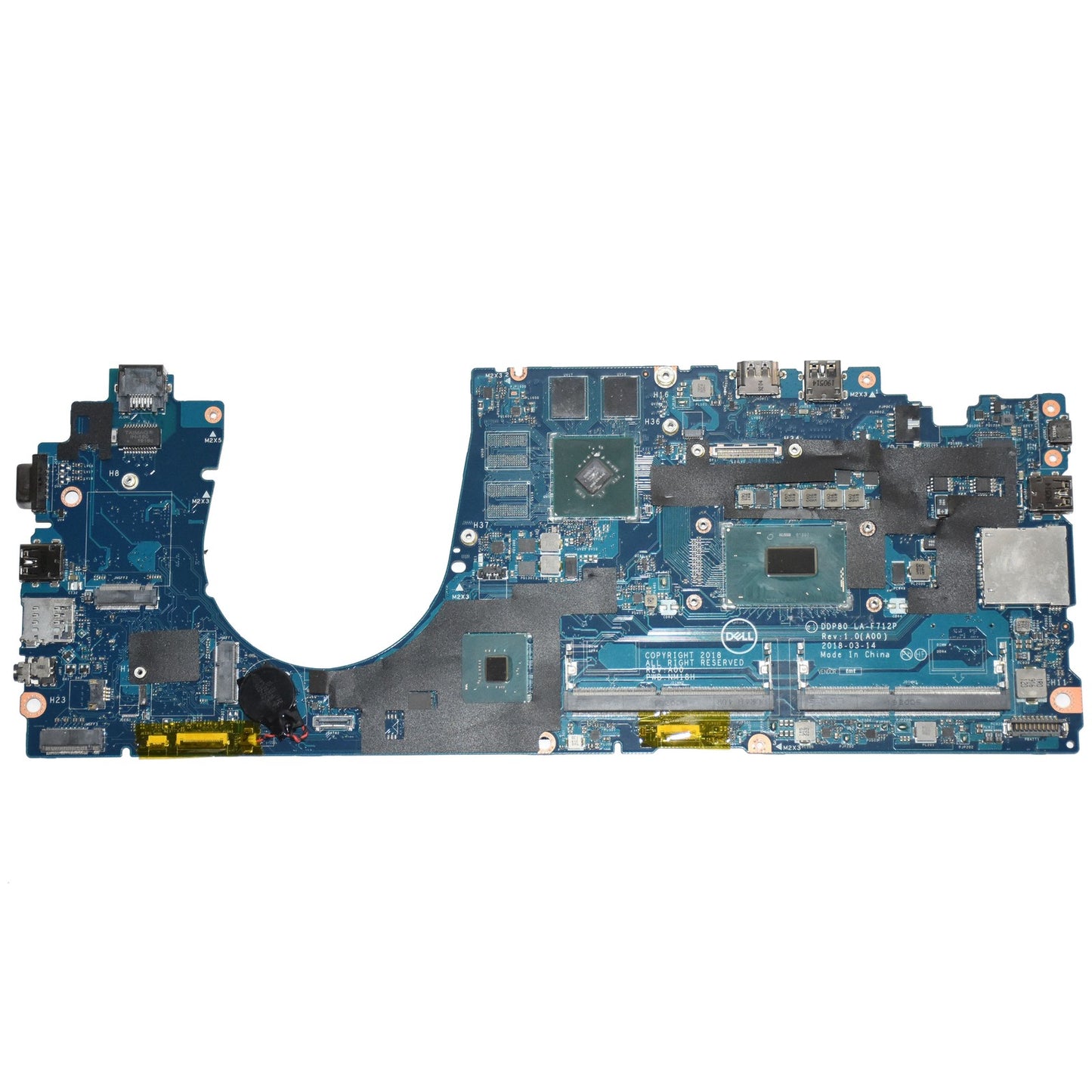 Dell Latitude 5591 Motherboard i7-8850U Hex-Core Nvidia MX130 LA-F712P 7TTKR