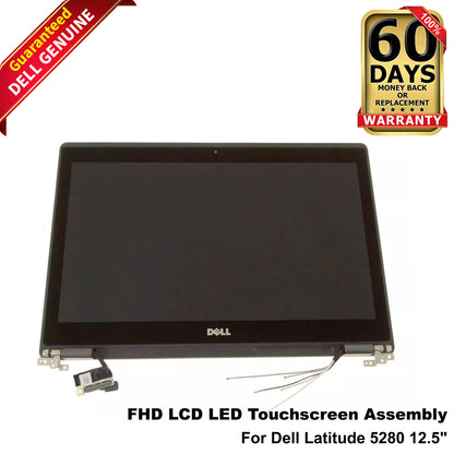 Dell Latitude 5280 12.5" FHD Touchscreen LCD LED Display Assembly - J9FN1
