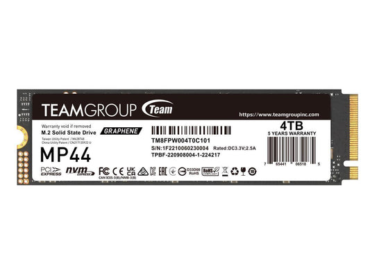 Team Group SSD 4T|TEAM TM8FPW004T0C101 R