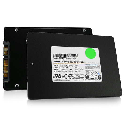 Samsung PM863 3.84TB SATA 6GB/s 0.8 DWPD TLC 2.5in Enterprise SSD - MZ7LM3T8HMLP