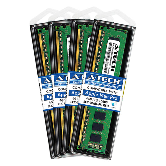 16GB KIT 4X 4GB PC3-10600 1333 MHZ ECC UNBUFFERED APPLE Mac Pro MEMORY RAM (NOT FOR HOME PC)
