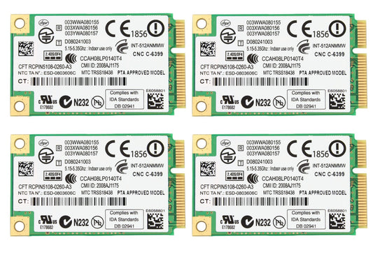 Lot of 4 HP Probook 4310s 300Mbps Mini PCI-E Laptop WiFI Card 512AN 480985-001