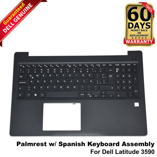 Dell Latitude 3590 Palmrest w/ Spanish Keyboard & FP Cut-Out FYP3T YYJ2T