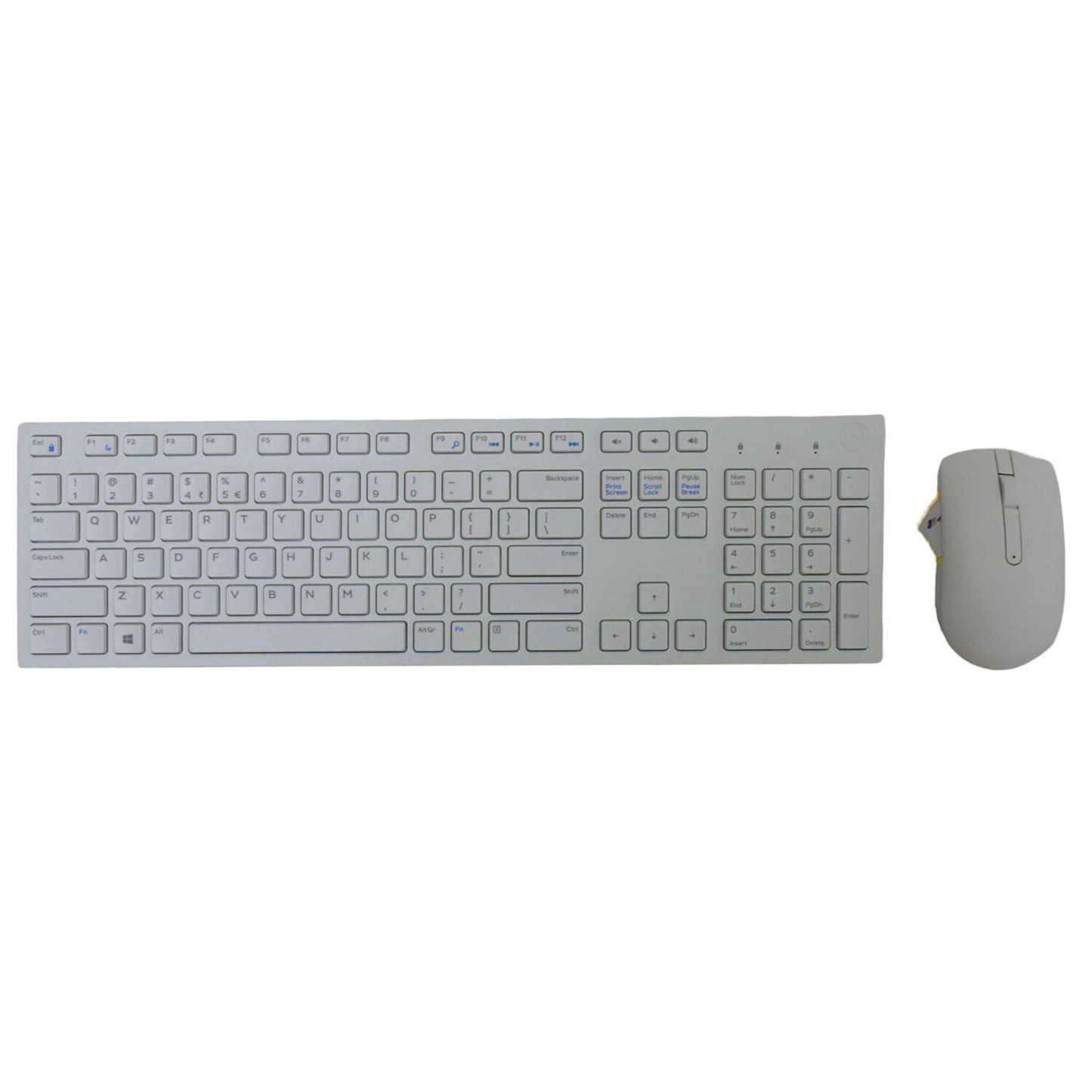 Lot of 5 Dell KM636 Wireless Keyboard & Mouse Set - White Compact QWERTY