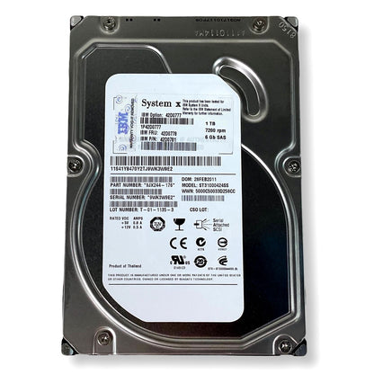Lot of 25 IBM Seagate ST31000424SS 1TB 7.2K 3.5" SAS 6Gbps HDD Server Hard Drive (NOT FOR HOME PC)