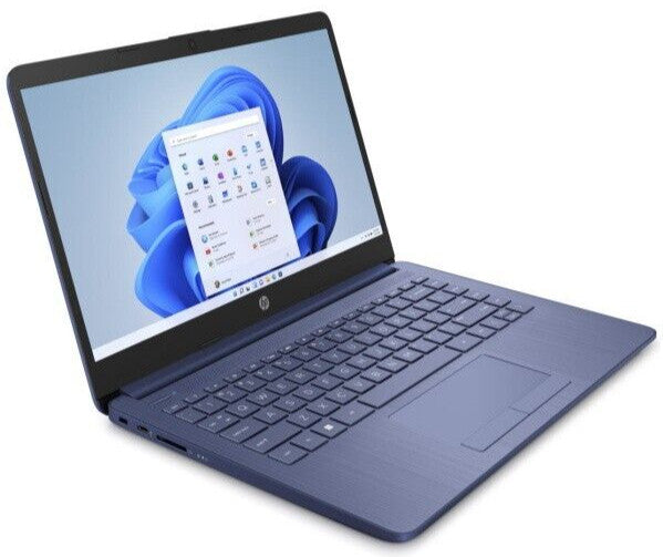 New HP Stream Laptop 14" HD Celeron N4120 8GB 64GB eMMC Webcam Office 365 Blue
