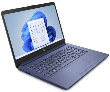 New HP Stream Laptop 14" HD Celeron N4120 8GB 64GB eMMC Webcam Office 365 Blue