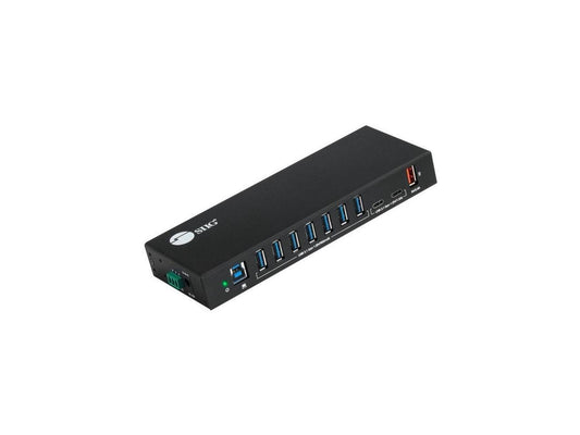 SIIG AC IDUS0811S1 10PT Industrial USB Gen 1 Hub w Dual USBC 65W Charging