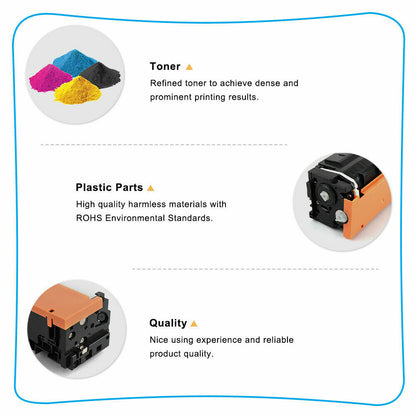 6PK Toner Compatible With HP 206A W2110A LaserJet Pro M255dw MFP M283fdw No Chip