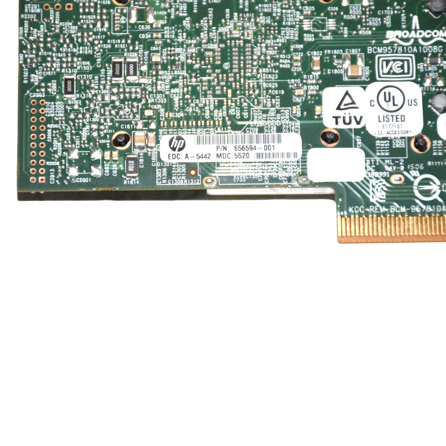 HP 530T 10Gb 2-Port PCIe Ethernet Adapter Low-Profile Card 656596-B21 656594-001