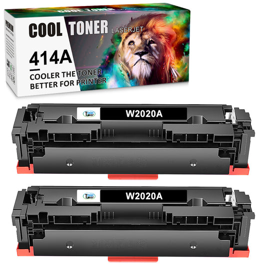 2PK Toner No Chip Compatible with HP 414A W2020A Laserjet M454dw M479fdw M479dw