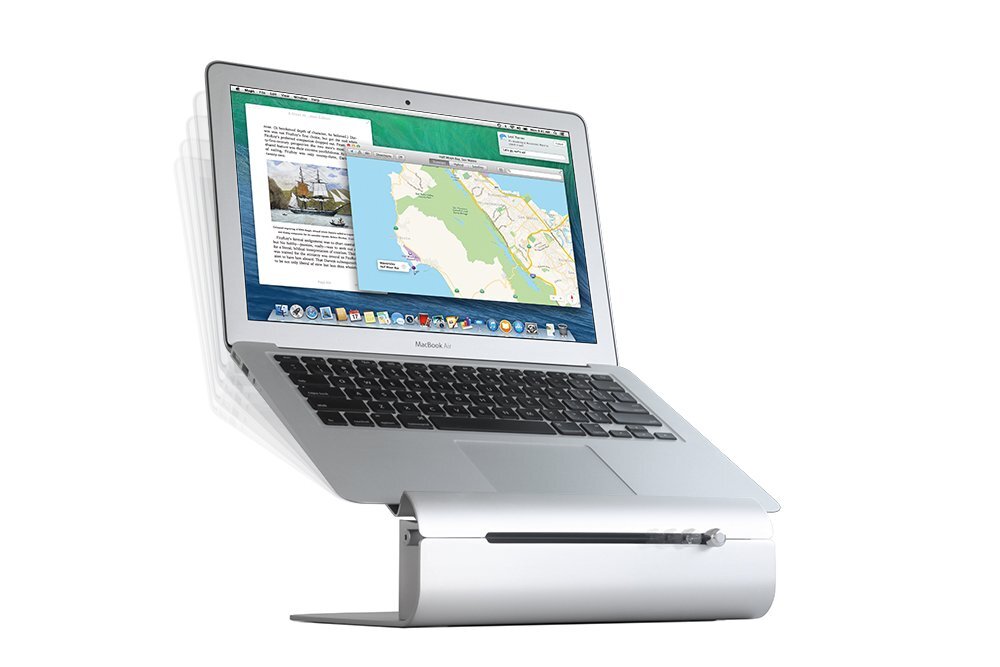 Rain Design iLevel2 Adjustable Height Laptop Stand (Patented) (Silver)