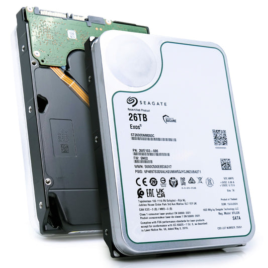Seagate Exos 26TB 7.2K RPM SATA 6GB/s 3.5" Enterprise HDD - ST26000NM000C