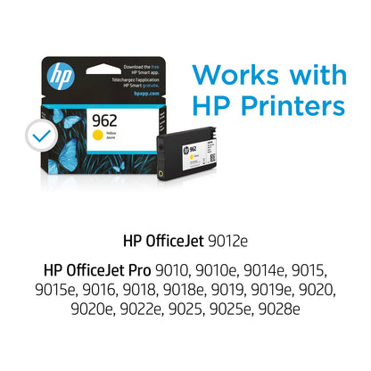 HP 962 Yellow Original Ink Cartridge, ~700 pages, 3HZ98AN#140