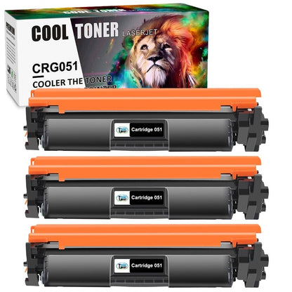 3Pk Toner Cartridge Compatible for Canon 051 ImageCLASS LBP162dw MF264dw MF267dw