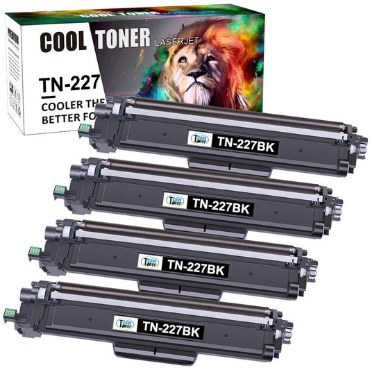 4-Pack Toner compatible for Brother TN227 223 MFC-L3770CDW HL-L3270CDW L3290CDW
