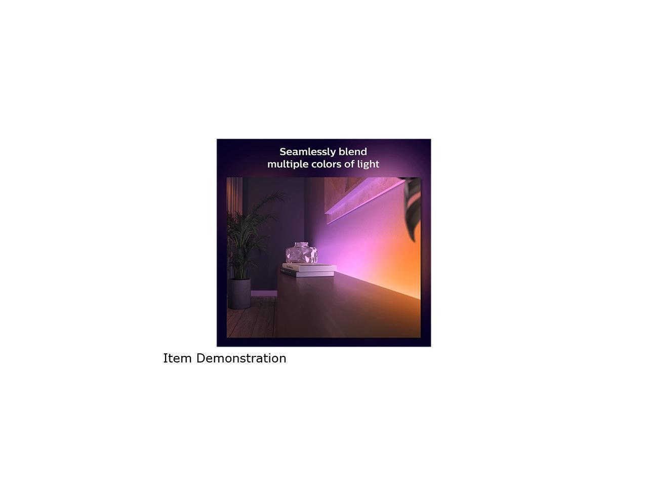 Philips Hue Bluetooth Gradient Ambiance Smart Lightstrip 2m/6ft Base Kit with Pl