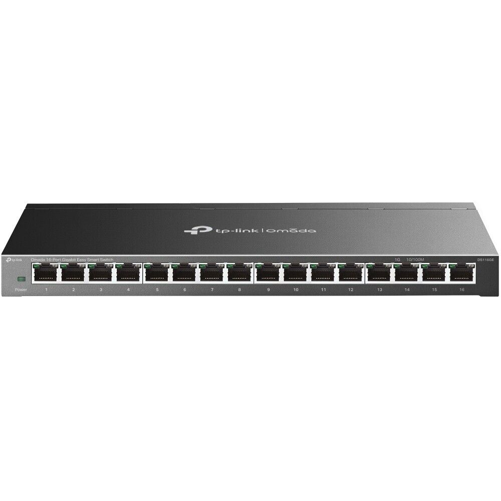 TP-Link DS116GE | Omada 16-Port 1000Mbps Gigabit Easy Smart Desktop Switch