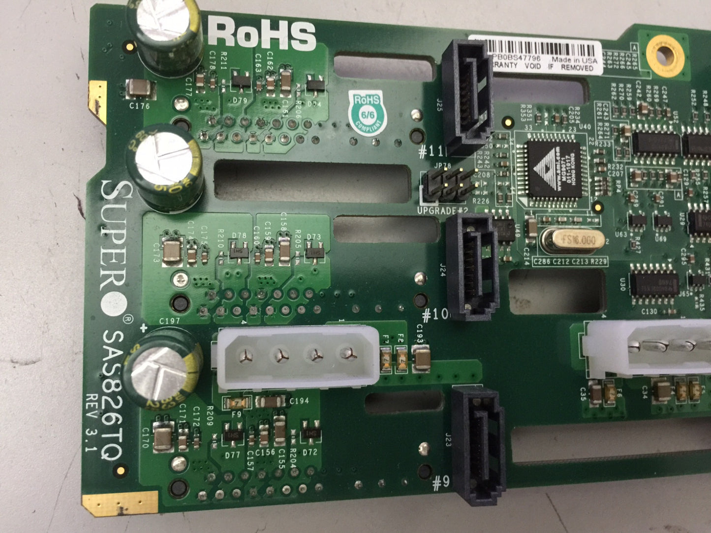 SuperMicro BPN-SAS-826TQ SAS826TQ SAS / SATA Backplane SAS-2 compatible (NOT FOR HOME PC)