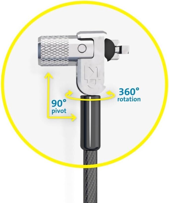 Kensington MicroSaver 2.0 Portable Keyed Laptop Lock Cable w/ Keys - K64423WW