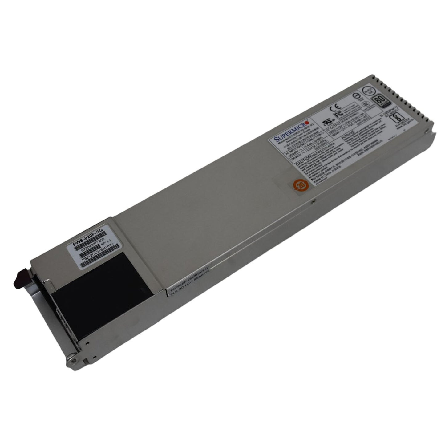 Lot Of 2 SuperMicro PWS-920P-SQ 920W Redundant 1U 80+ Platinum Hot-Swap PSU
