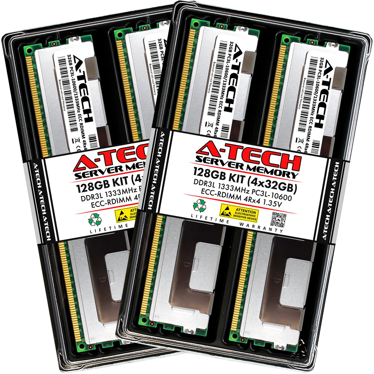 128GB 4x 32GB DDR3 1333 4Rx4 Quad Rank Memory RAM for Dell PowerEdge T320 R320