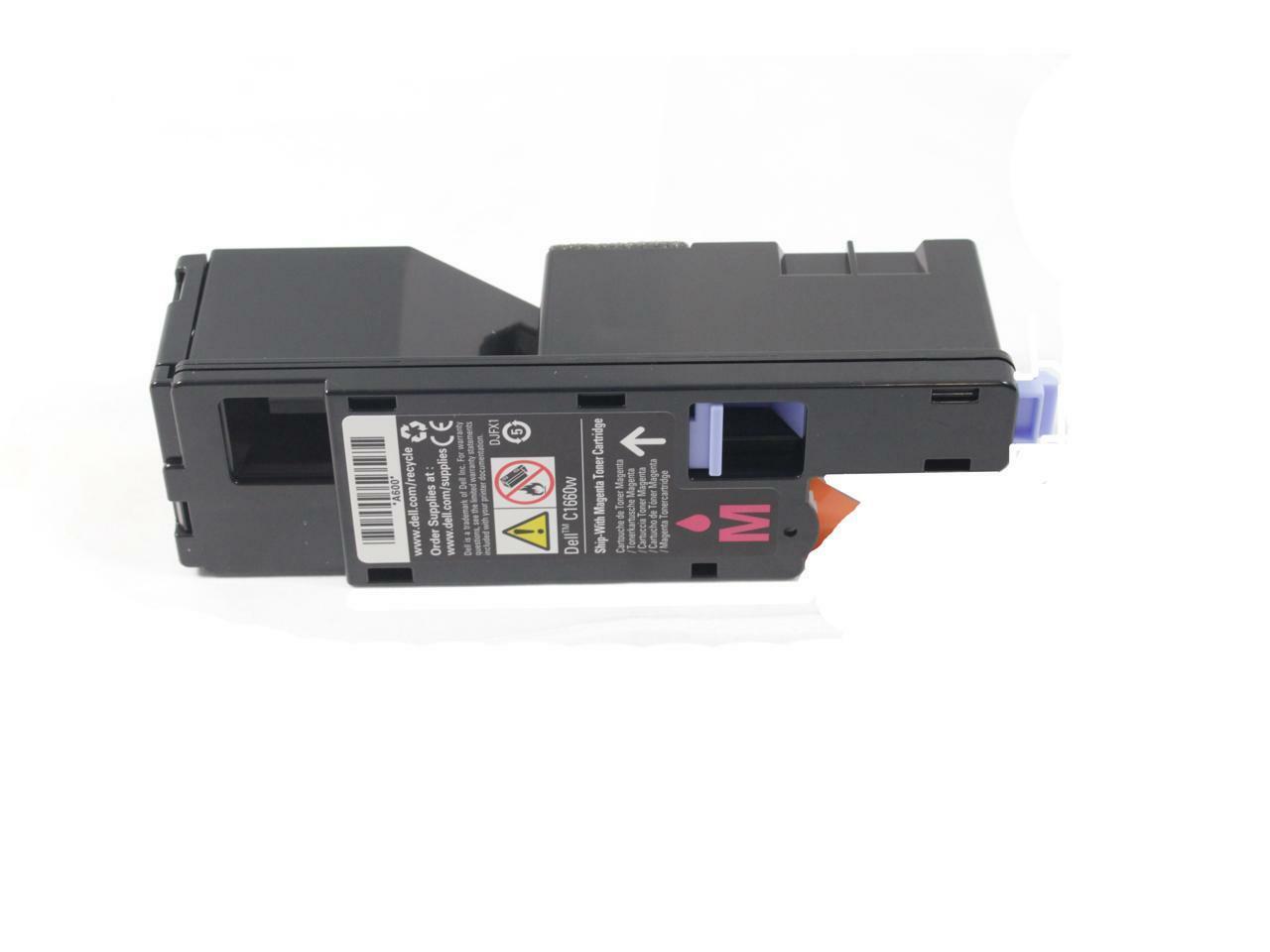 New Dell C1660 C1660w Magenta Laser Toner Cartridge 500 Pages Yield DJFX1 0DJFX1