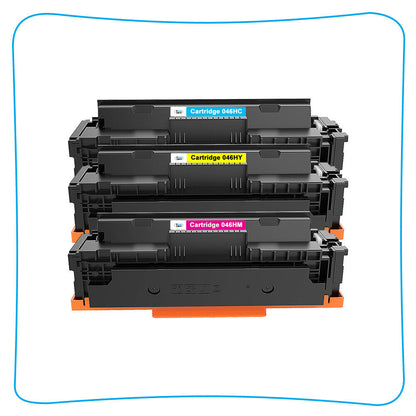 3PK Color Toner Compatible for Canon 046 046H Imageclass MF735 MF733cdw MF731cdw