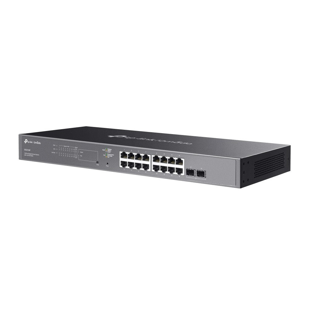 TP-Link SG2218P | Omada 18-Port 1000Mbps Gigabit Smart Switch | 16* PoE+ Port