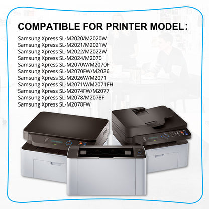 4PK Black MLT-D111S Toner Cartridge For Samsung SL-M2024W SL-M2070F SL-M2071FW