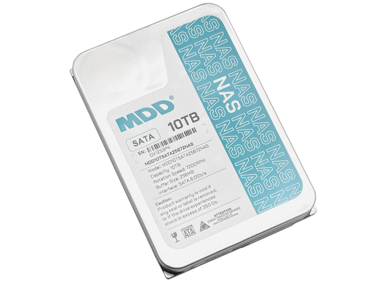 MDD 10TB 7200RPM 256MB Cache SATA 6.0Gb/s 3.5inch Internal NAS Hard Drive