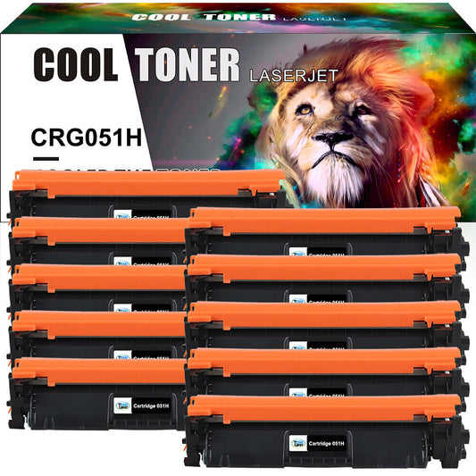 10PK CRG-051H Toner Cartridge for Canon 051H ImageCLASS LBP162dw MF264dw MF267dw