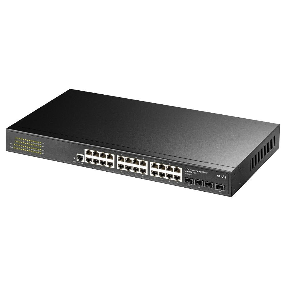 Cudy GS2024S2 | 24-Port 1GbE Gigabit Managed Rack-Mount Switch | 4* Gigabit SFP