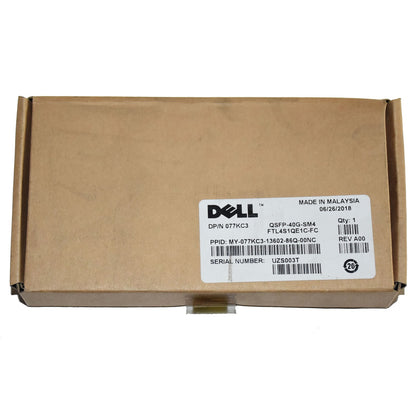 Dell QSFP-40G-SM4 40GbE 850nm QSFP+ Optical Transceiver MMF LC Duplex 77KC3
