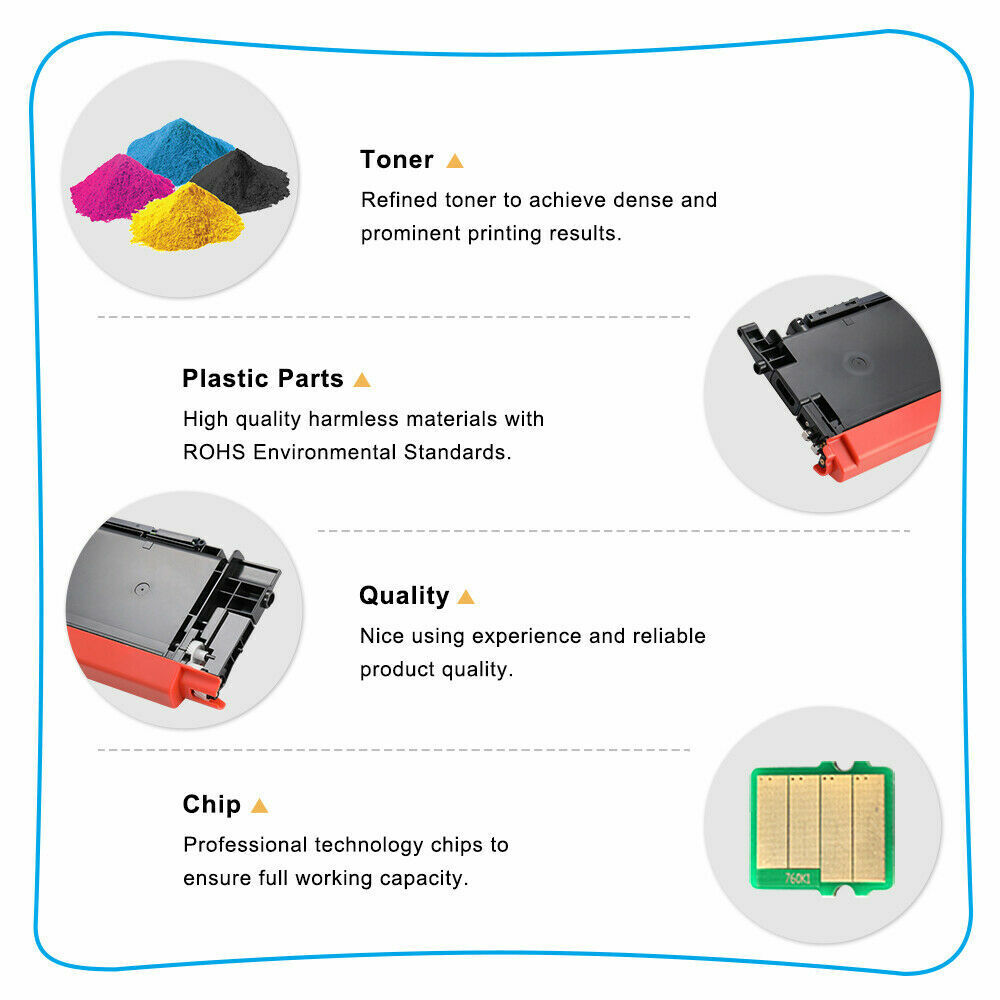 3PK CMY Color CLT-406S Toner for Samsung CLP-365W CLX-3305FW Xpress C410W C460FW