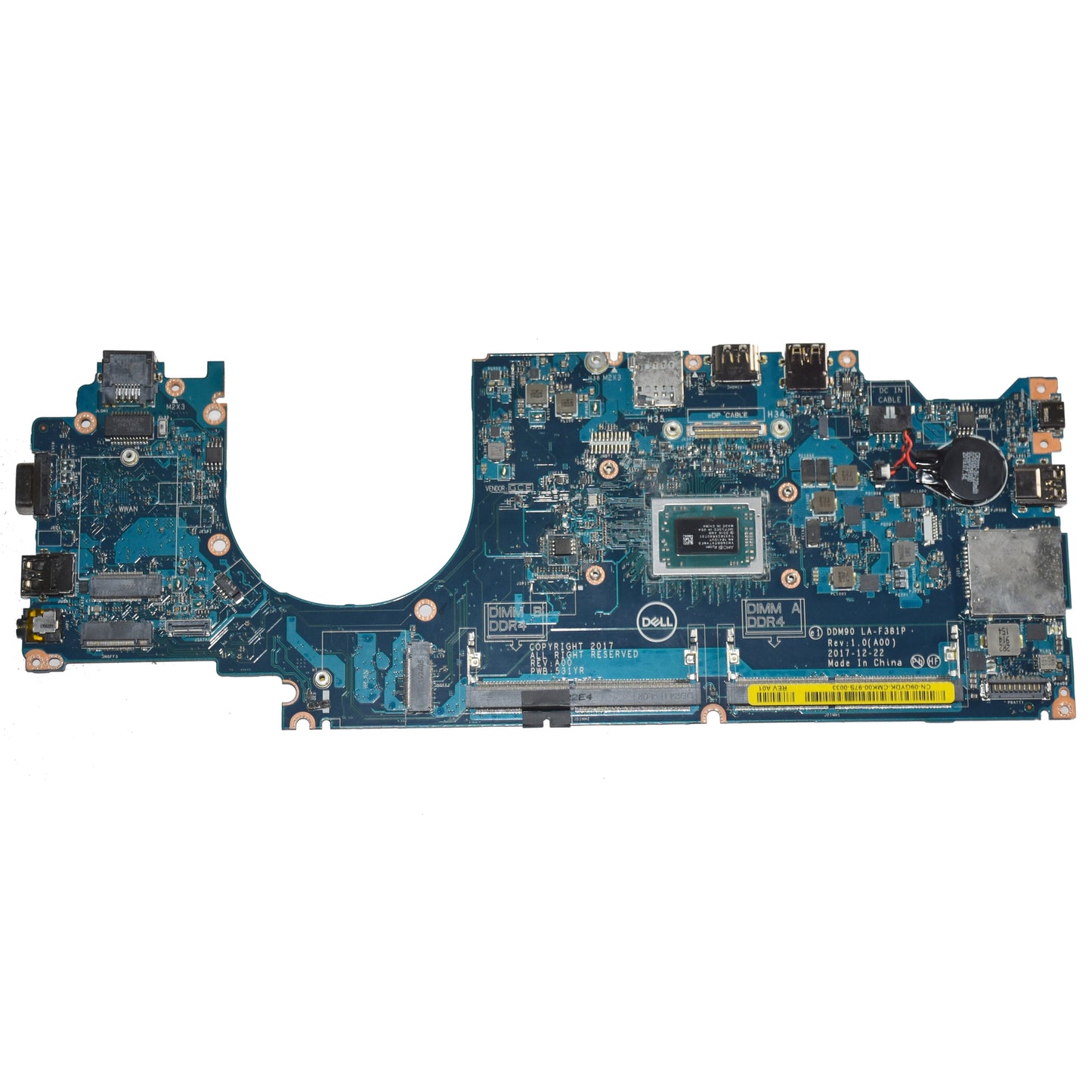 Dell Latitude 5495 Motherboard AMD Ryzen 5 Pro 2500U 2GHz Quad-Core DDR4 - 9GYDK
