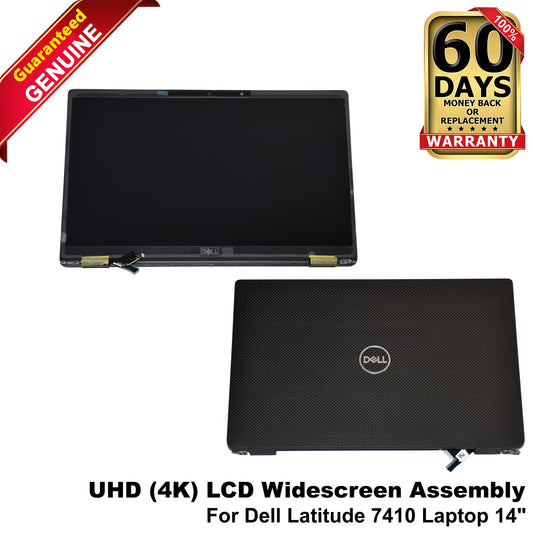 Dell Latitude 7410 14" UHD 3840x2160 4K 60hz LCD Screen Assembly Non-Touch MCJ79